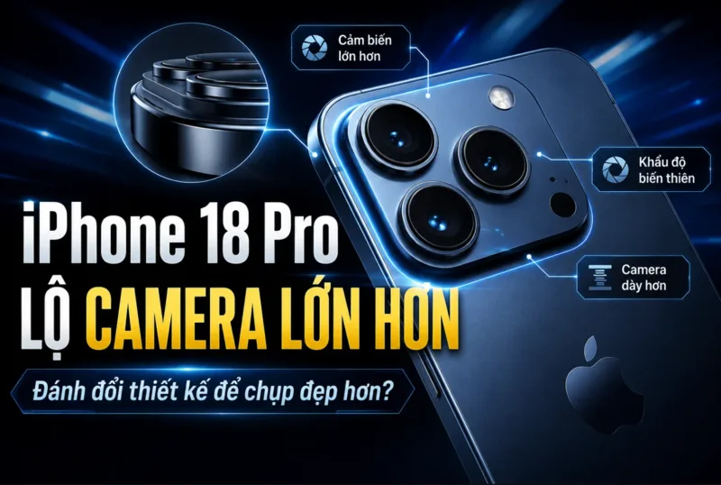 Camera iPhone 18 Pro có thể được nâng cấp với khẩu độ biến thiên và khả năng chụp thiếu sáng tốt hơn.