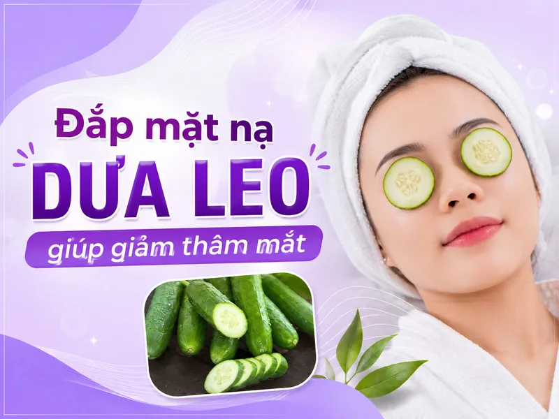 Dưa leo lạnh có thể hỗ trợ giảm cảm giác sưng nhẹ quanh mắt nhờ tác động làm mát.