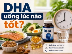 DHA uống lúc nào tốt để hấp thu tối ưu và dùng an toàn?