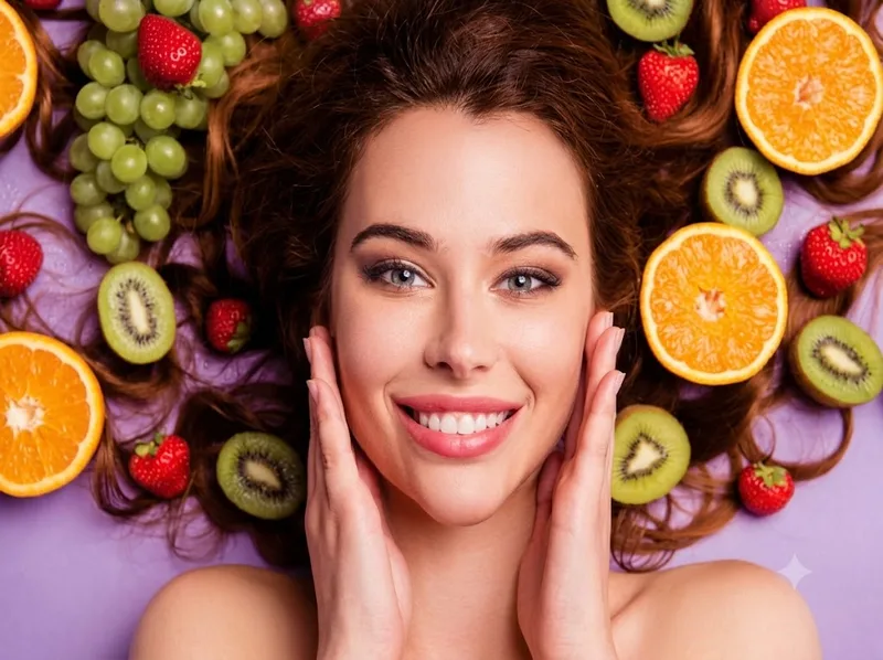 Ngủ đủ và ăn uống cân bằng góp phần duy trì làn da khỏe